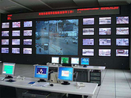 某公司監控電視墻